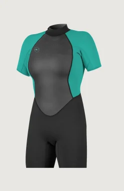Femme O'Neill Combinaisons|Protection Anti-Uv-FemmesReactor-2 2mm Back Zip Shortsleeve Spring Wetsuit| Noire