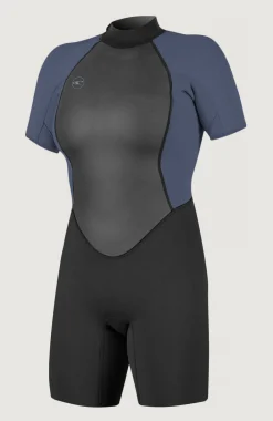 Femme O'Neill Combinaisons|Protection Anti-Uv-FemmesReactor-2 2mm Back Zip Shortsleeve Spring Wetsuit| Noire