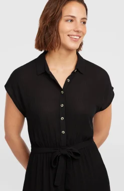 Femme O'Neill Robes, Combinaisons Et Jupes|Protection Anti-Uv-FemmesRobe chemise longue Lori| Noire