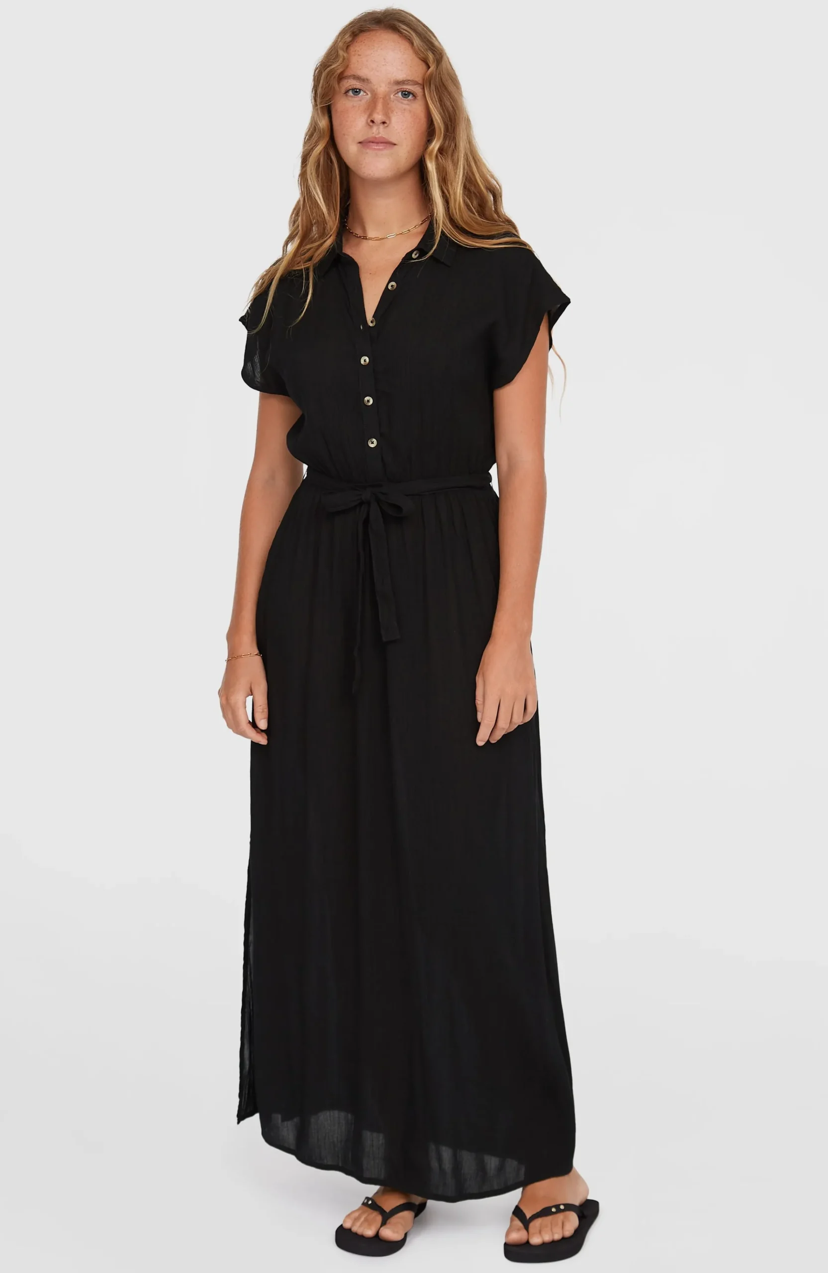 Femme O'Neill Robes, Combinaisons Et Jupes|Protection Anti-Uv-FemmesRobe chemise longue Lori| Noire