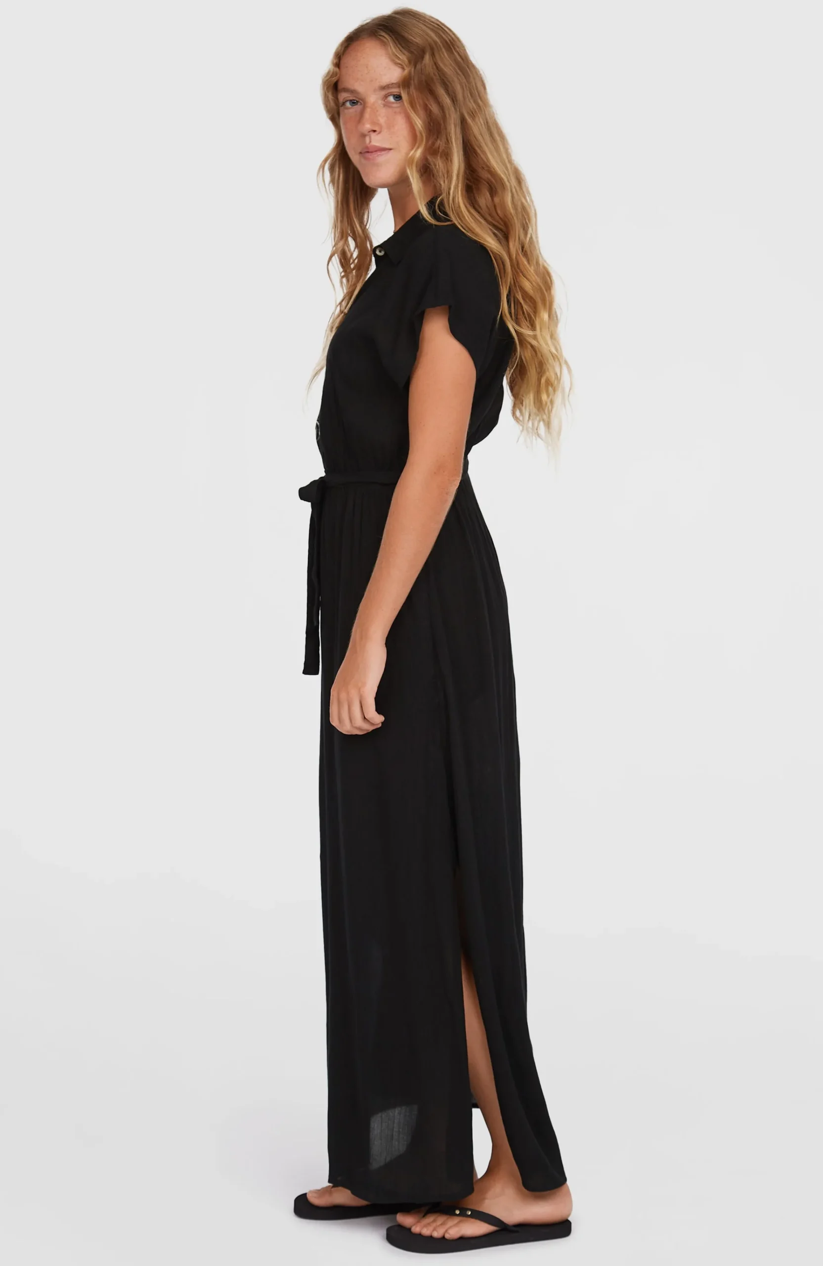 Femme O'Neill Robes, Combinaisons Et Jupes|Protection Anti-Uv-FemmesRobe chemise longue Lori| Noire