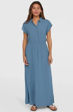 Femme O'Neill Robes, Combinaisons Et Jupes|Protection Anti-Uv-FemmesRobe chemise longue Lori| Bleu
