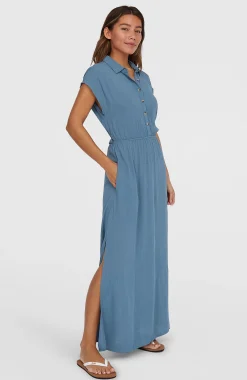 Femme O'Neill Robes, Combinaisons Et Jupes|Protection Anti-Uv-FemmesRobe chemise longue Lori| Bleu