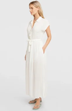Femme O'Neill Robes, Combinaisons Et Jupes|Protection Anti-Uv-FemmesRobe chemise longue Lori| Blanc