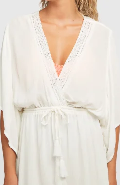 Femme O'Neill Robes, Combinaisons Et Jupes|Protection Anti-Uv-FemmesRobe Essentials Tokeena Cover Up| Blanc