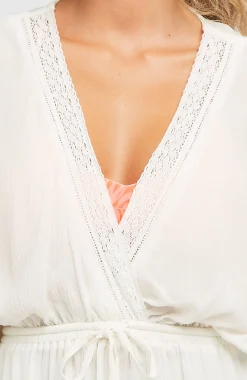 Femme O'Neill Robes, Combinaisons Et Jupes|Protection Anti-Uv-FemmesRobe Essentials Tokeena Cover Up| Blanc