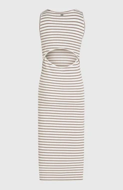 Femme O'Neill Robes, Combinaisons Et Jupes|Protection Anti-Uv-FemmesRobe midi côtelée Jess| Blanc