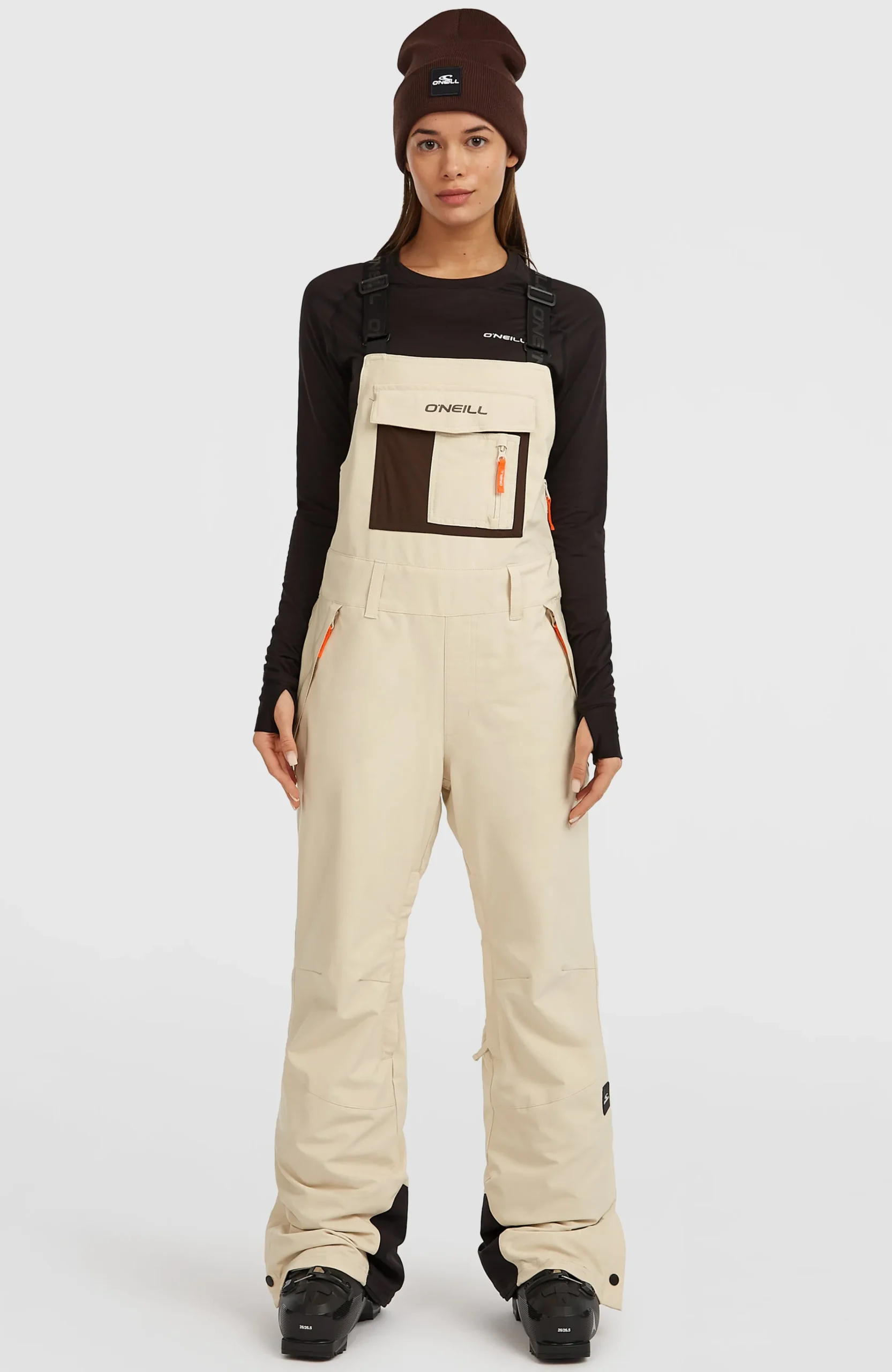 Femme O'Neill Pantalons De Ski|Pantalons De Snowboard-FemmesSalopette de ski FWC'Peak| Beige Mix