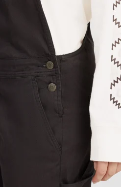 Femme O'Neill Pantalons & Shorts|Robes, Combinaisons Et Jupes-FemmesSalopette en sergé| Noire