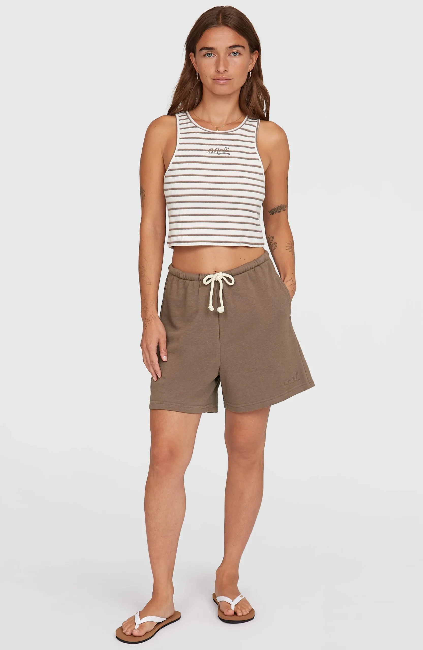 Femme O'Neill Pantalons & Shorts|Protection Anti-Uv-FemmesShort de survêtement Essentials Script| Brun