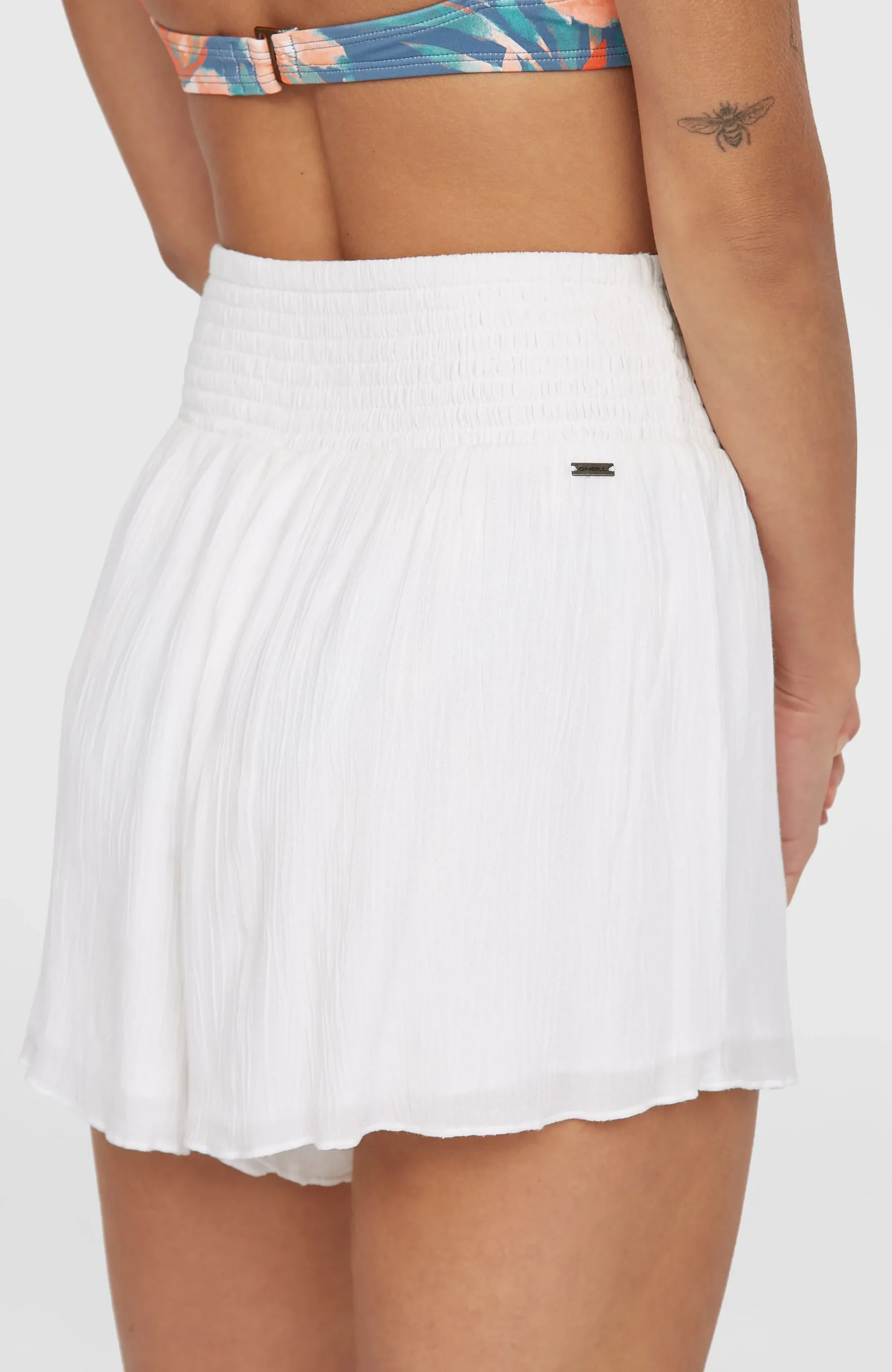 Femme O'Neill Pantalons & Shorts|Protection Anti-Uv-FemmesShort Johnny Smocked Waist| Blanc