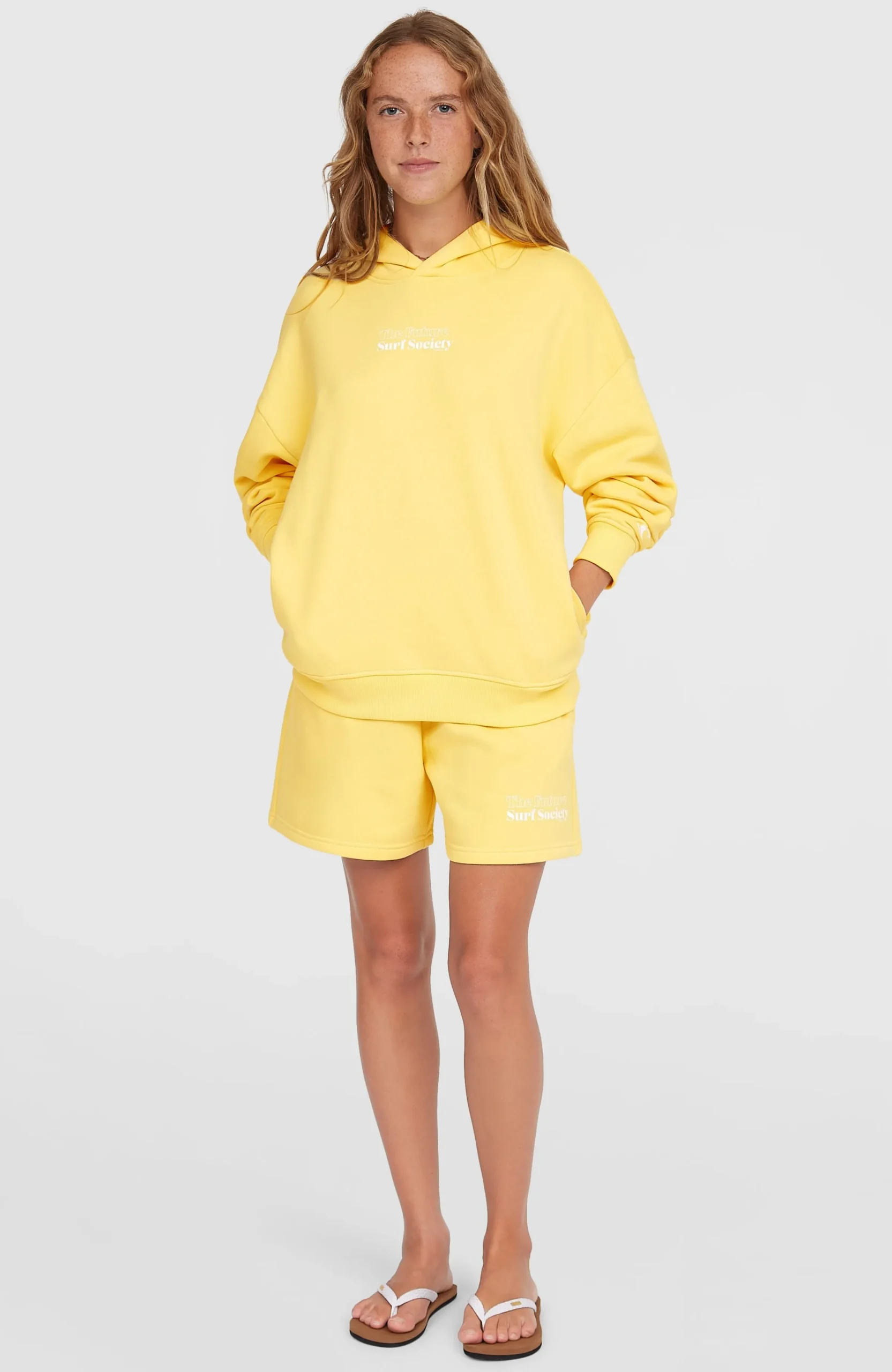 Femme O'Neill Sweats & Pulls|Protection Anti-Uv-FemmesSweat à capuche Future Surf Society| Jaune