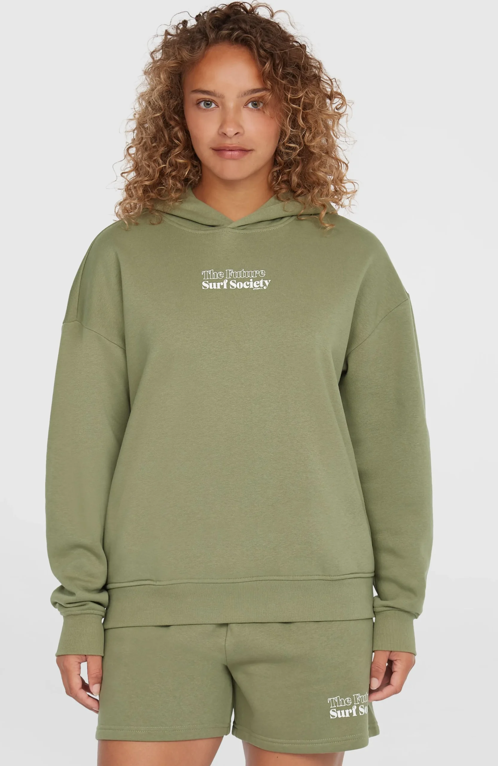 Femme O'Neill Sweats & Pulls|Protection Anti-Uv-FemmesSweat à capuche Future Surf Society| Vert