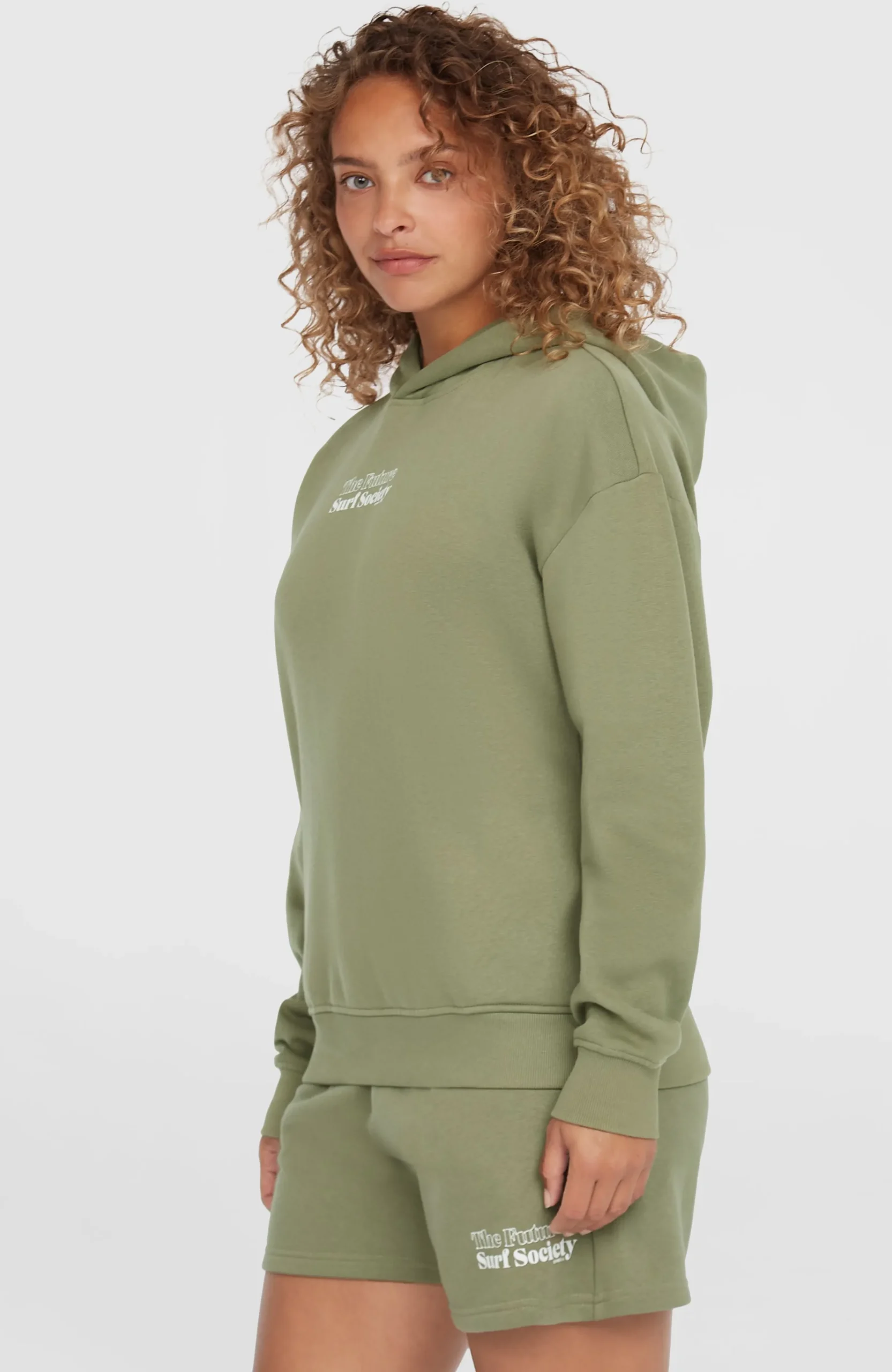 Femme O'Neill Sweats & Pulls|Protection Anti-Uv-FemmesSweat à capuche Future Surf Society| Vert