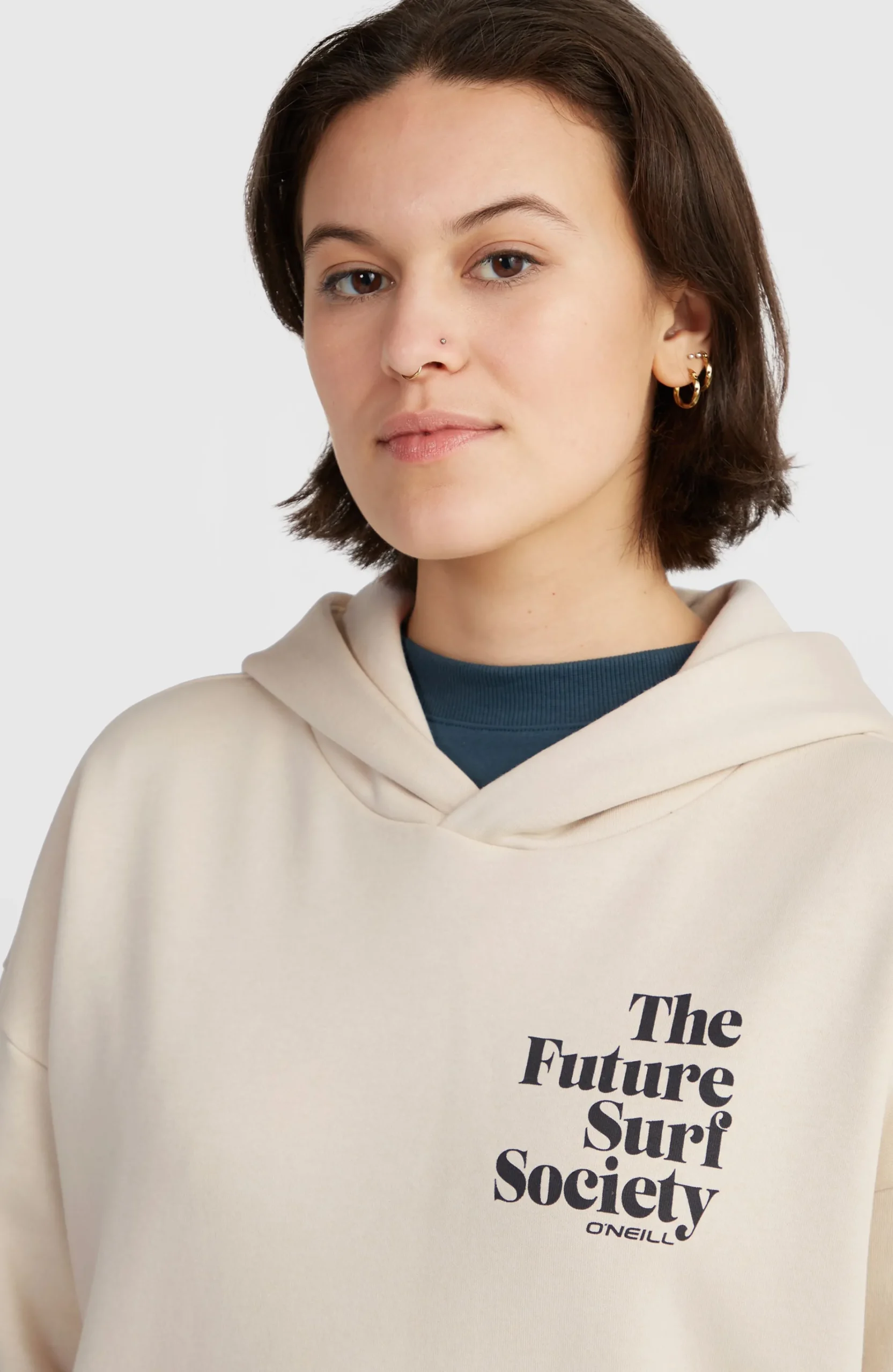 Femme O'Neill Sweats & Pulls|Protection Anti-Uv-FemmesSweat à capuche Future Surf Society| Beige