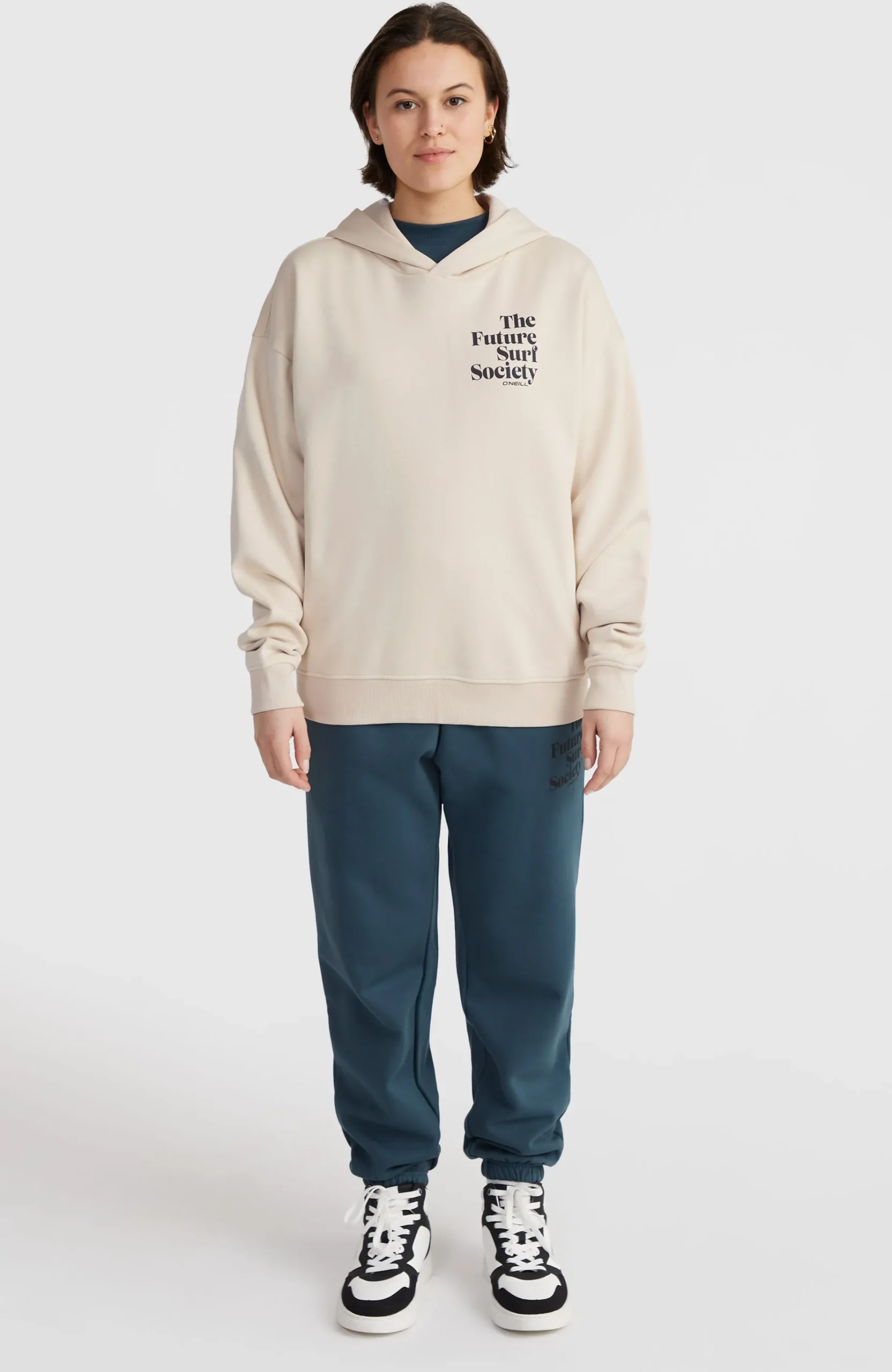 Femme O'Neill Sweats & Pulls|Protection Anti-Uv-FemmesSweat à capuche Future Surf Society| Beige