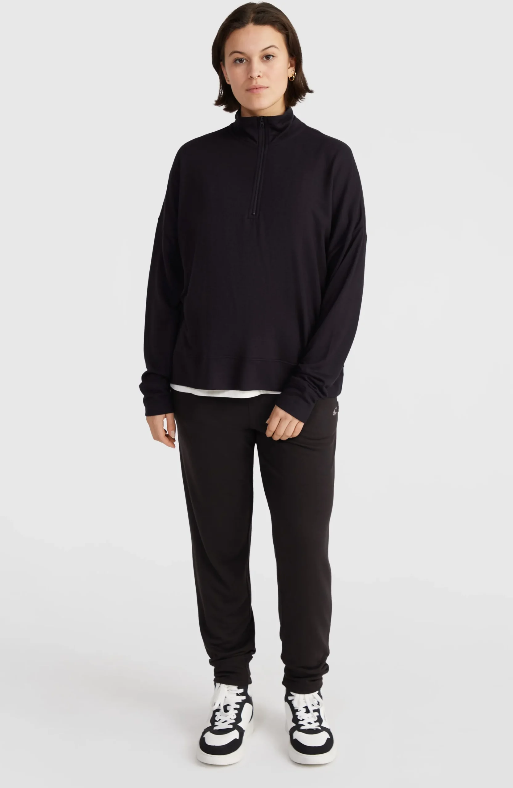 Femme O'Neill Sweats & Pulls|Protection Anti-Uv-FemmesSweatshirt à col demi-zip| Noire