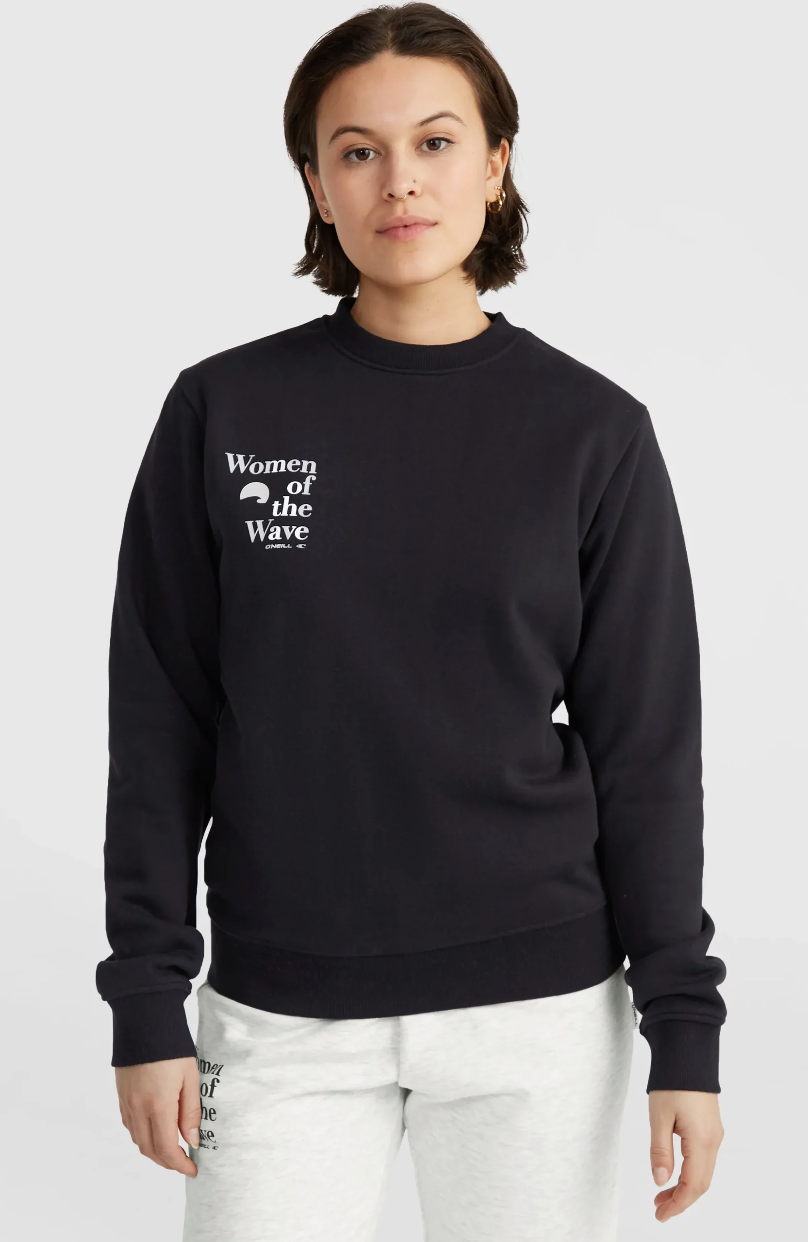 Femme O'Neill Sweats & Pulls|Protection Anti-Uv-FemmesSweatshirt à col rond Women of the Wave| Noire