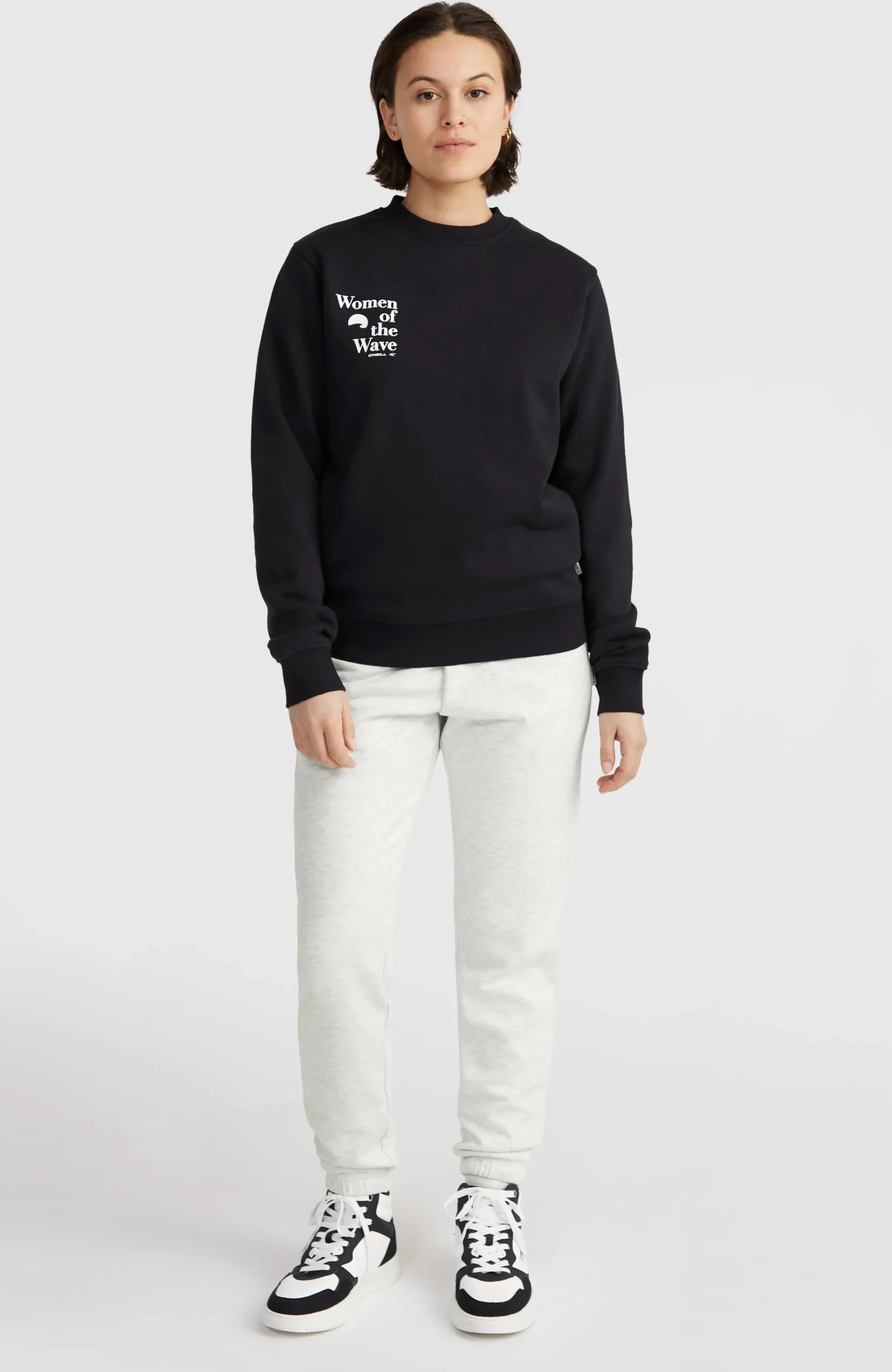 Femme O'Neill Sweats & Pulls|Protection Anti-Uv-FemmesSweatshirt à col rond Women of the Wave| Noire