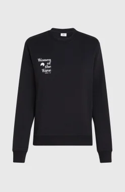 Femme O'Neill Sweats & Pulls|Protection Anti-Uv-FemmesSweatshirt à col rond Women of the Wave| Noire
