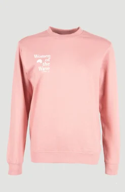 Femme O'Neill Sweats & Pulls|Protection Anti-Uv-FemmesSweatshirt à col rond Women of the Wave| Rose