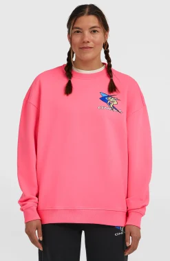Femme O'Neill Sweats & Pulls|Protection Anti-Uv-FemmesSweatshirt à col rond FWC'Play| Rose