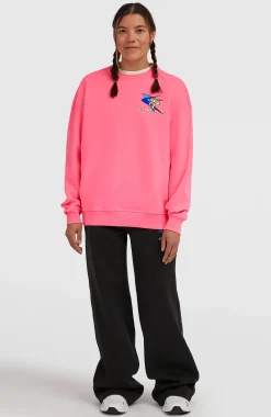 Femme O'Neill Sweats & Pulls|Protection Anti-Uv-FemmesSweatshirt à col rond FWC'Play| Rose
