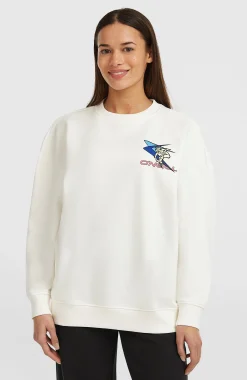 Femme O'Neill Sweats & Pulls|Protection Anti-Uv-FemmesSweatshirt à col rond FWC'Play| Blanc