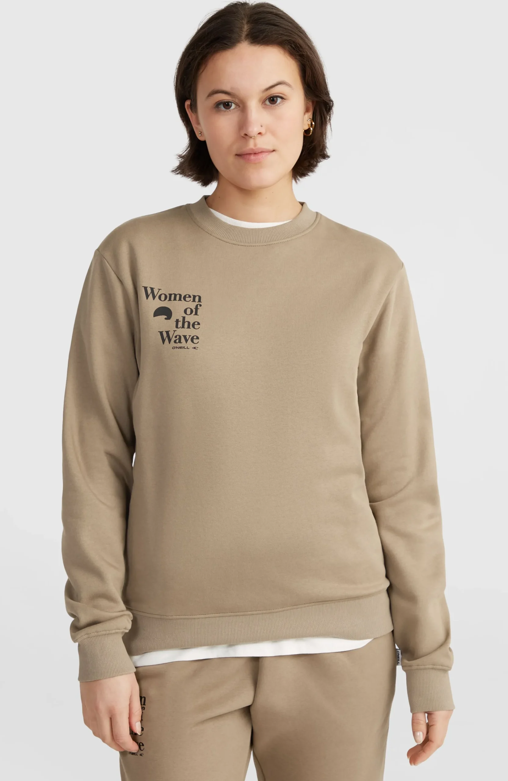 Femme O'Neill Sweats & Pulls|Protection Anti-Uv-FemmesSweatshirt à col rond Women of the Wave| Brun