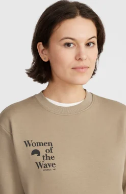 Femme O'Neill Sweats & Pulls|Protection Anti-Uv-FemmesSweatshirt à col rond Women of the Wave| Brun