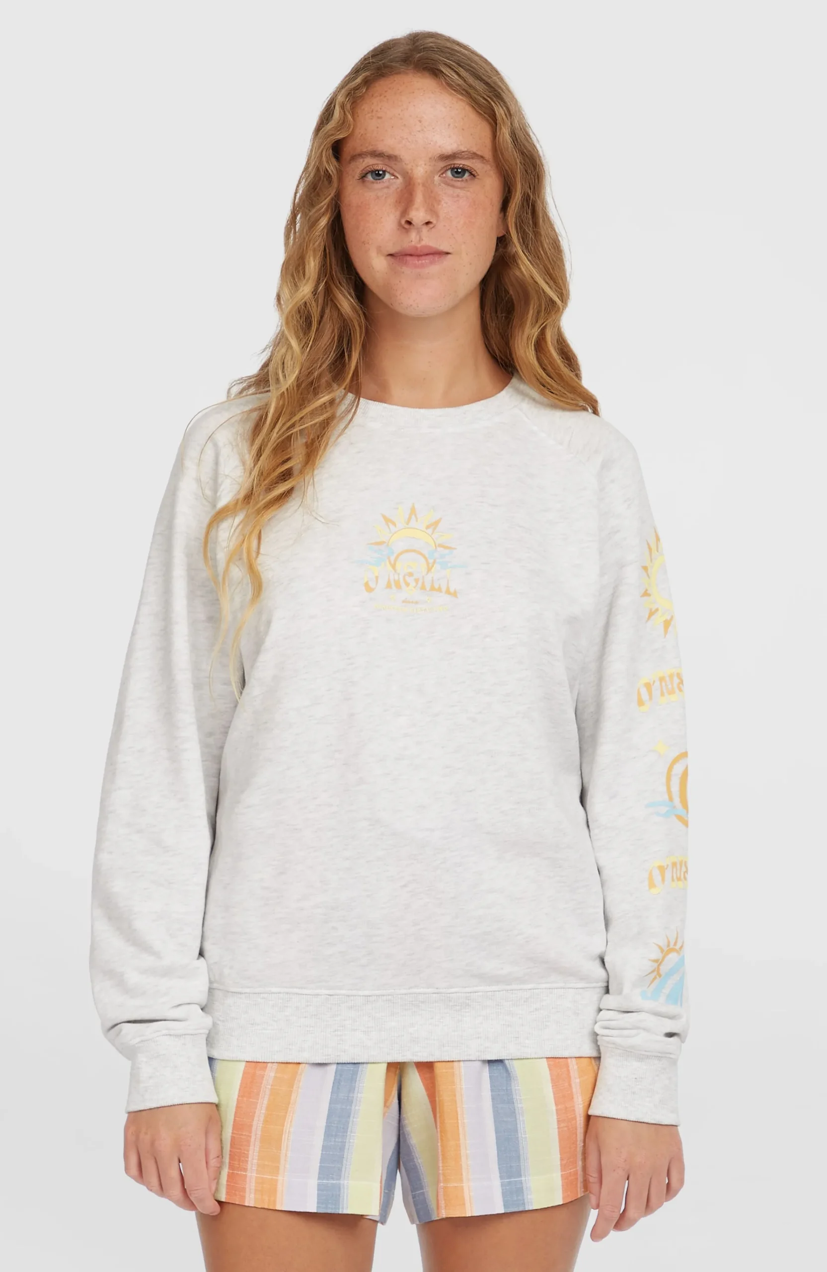 Femme O'Neill Sweats & Pulls|Protection Anti-Uv-FemmesSweatshirt Beach Vintage Crew| Blanc