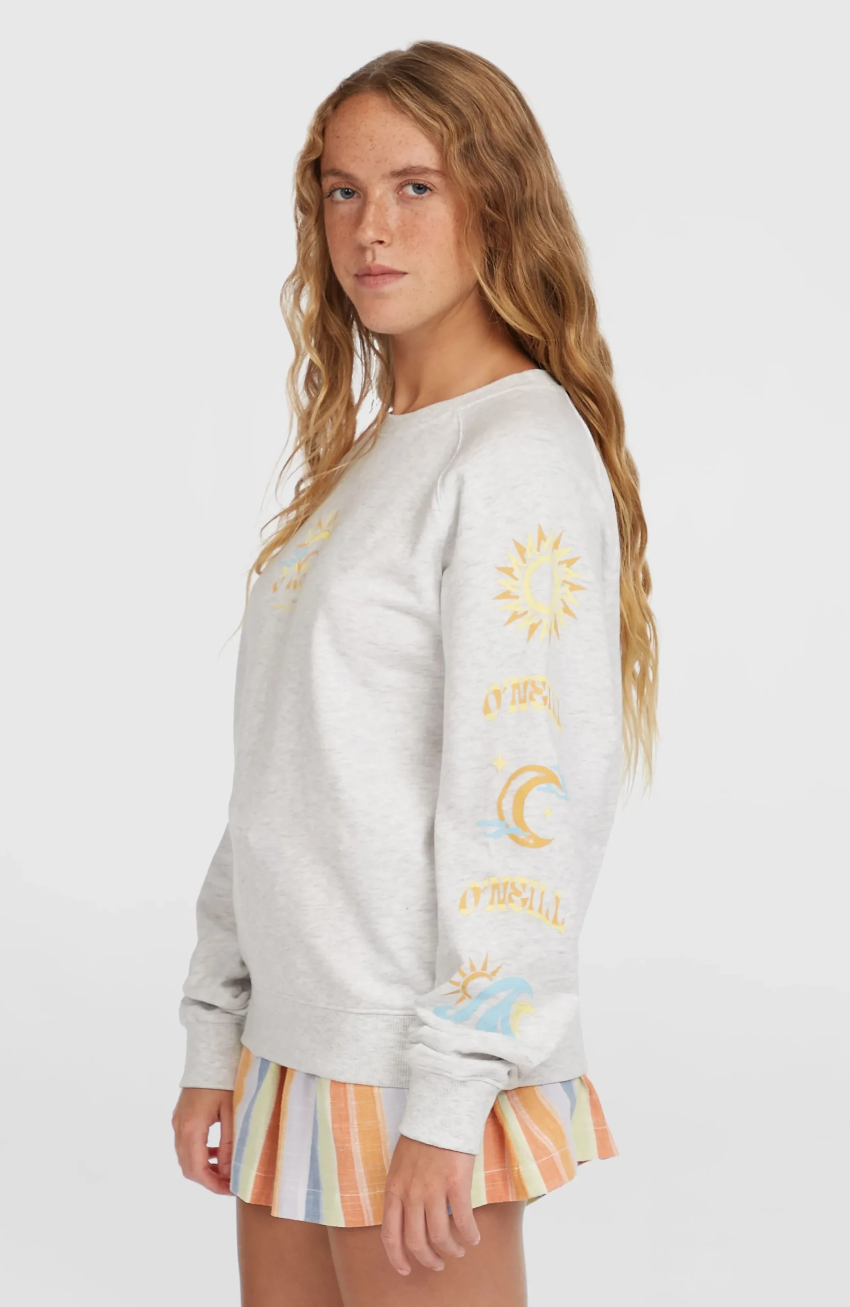Femme O'Neill Sweats & Pulls|Protection Anti-Uv-FemmesSweatshirt Beach Vintage Crew| Blanc