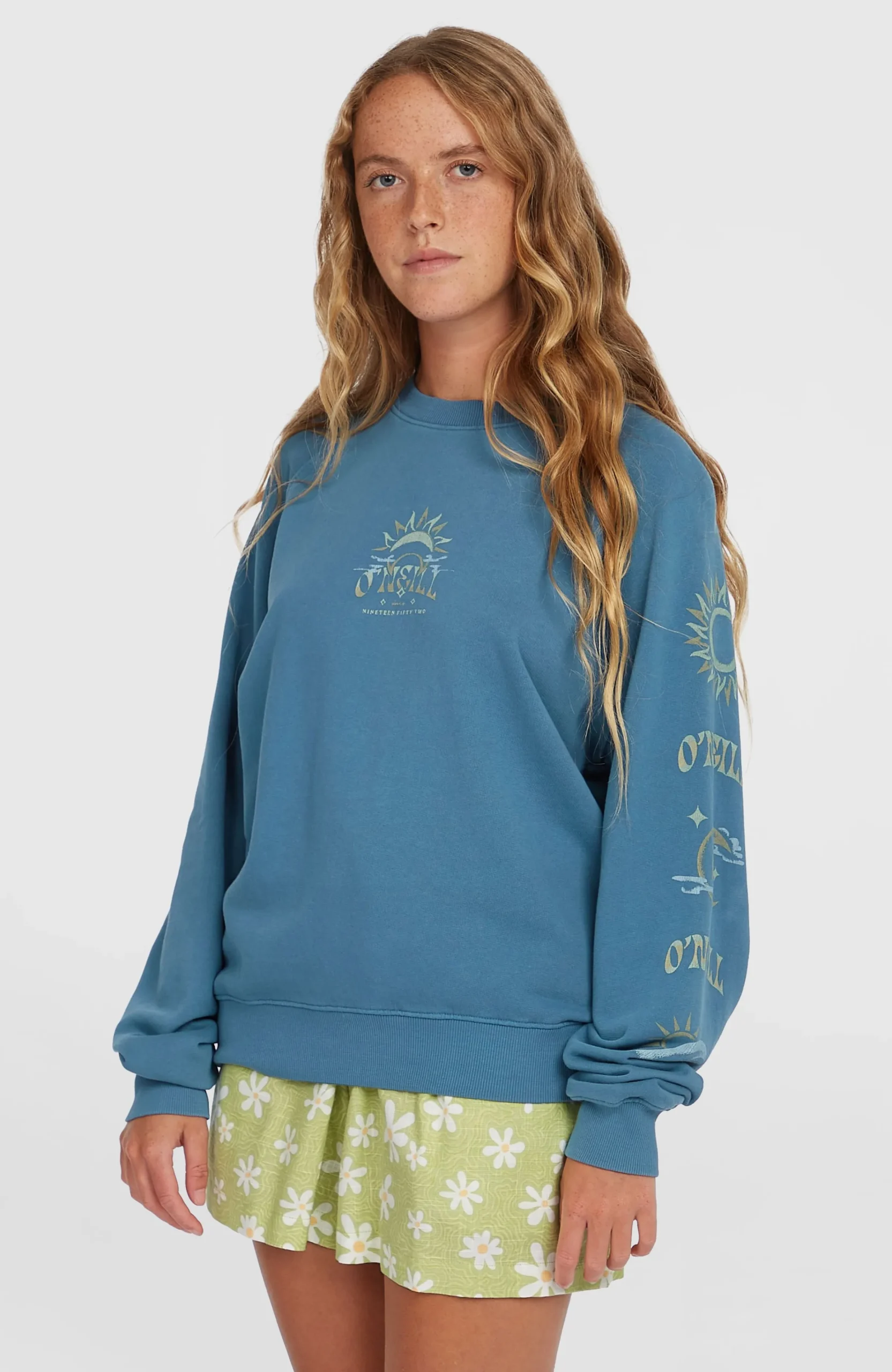Femme O'Neill Sweats & Pulls|Protection Anti-Uv-FemmesSweatshirt Beach Vintage Crew| Bleu