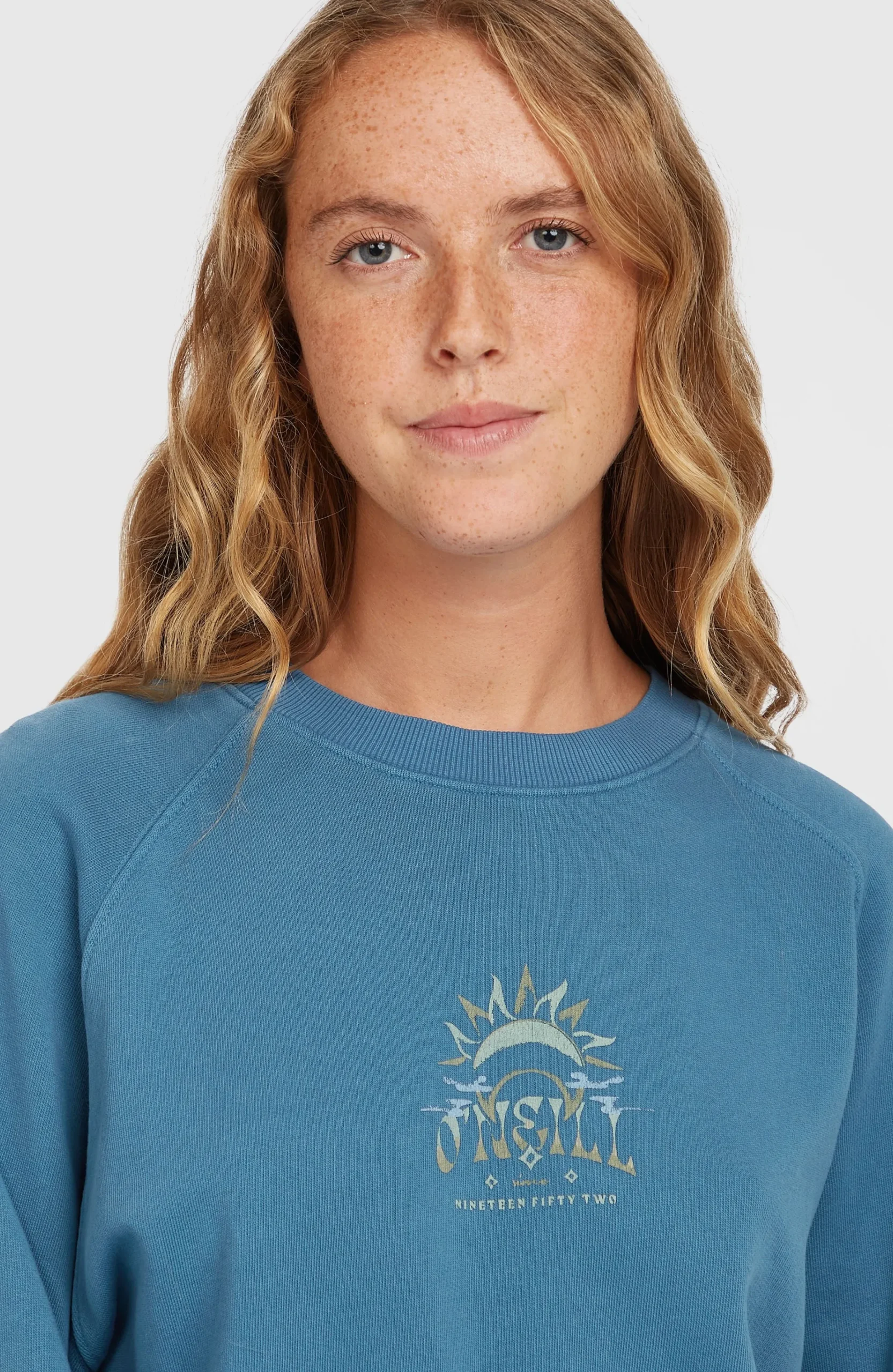 Femme O'Neill Sweats & Pulls|Protection Anti-Uv-FemmesSweatshirt Beach Vintage Crew| Bleu