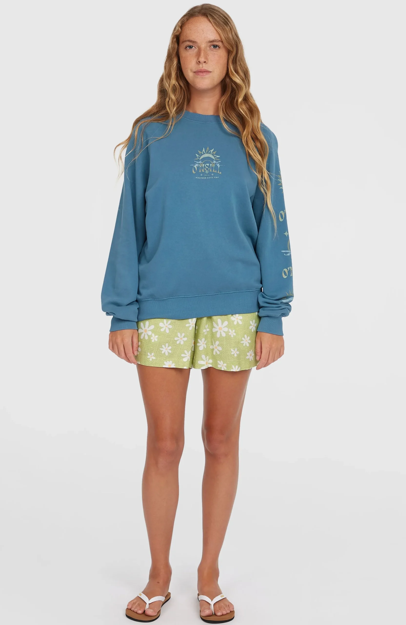 Femme O'Neill Sweats & Pulls|Protection Anti-Uv-FemmesSweatshirt Beach Vintage Crew| Bleu