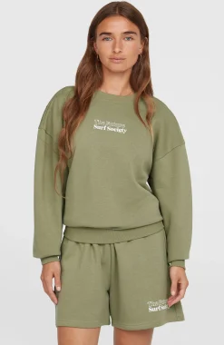 Femme O'Neill Sweats & Pulls|Protection Anti-Uv-FemmesSweatshirt Future Surf Crew| Vert