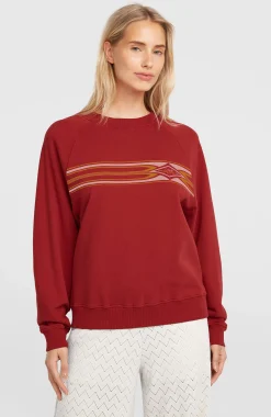 Femme O'Neill Sweats & Pulls|Protection Anti-Uv-FemmesSweatshirt O'Riginals Crewneck| Rouge