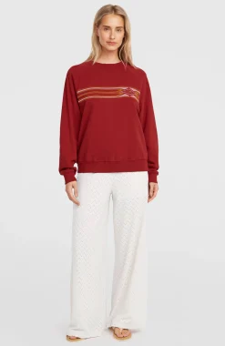 Femme O'Neill Sweats & Pulls|Protection Anti-Uv-FemmesSweatshirt O'Riginals Crewneck| Rouge