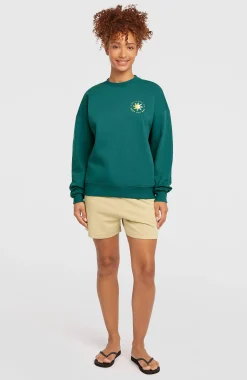 Femme O'Neill Sweats & Pulls|Protection Anti-Uv-FemmesSweatshirt Summer Must-Have Crewneck| Vert