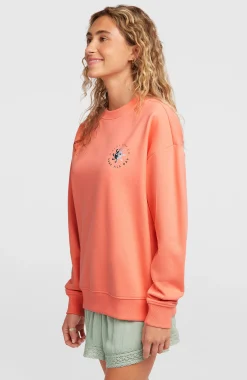 Femme O'Neill Sweats & Pulls|Protection Anti-Uv-FemmesSweatshirt Summer Must-Have Crewneck| Orange