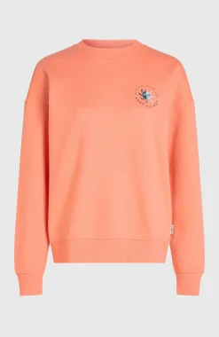 Femme O'Neill Sweats & Pulls|Protection Anti-Uv-FemmesSweatshirt Summer Must-Have Crewneck| Orange