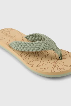 Femme O'Neill Tongs Et Chaussures|Tongs Et Chaussures-FemmesTongs fleuries | Vert
