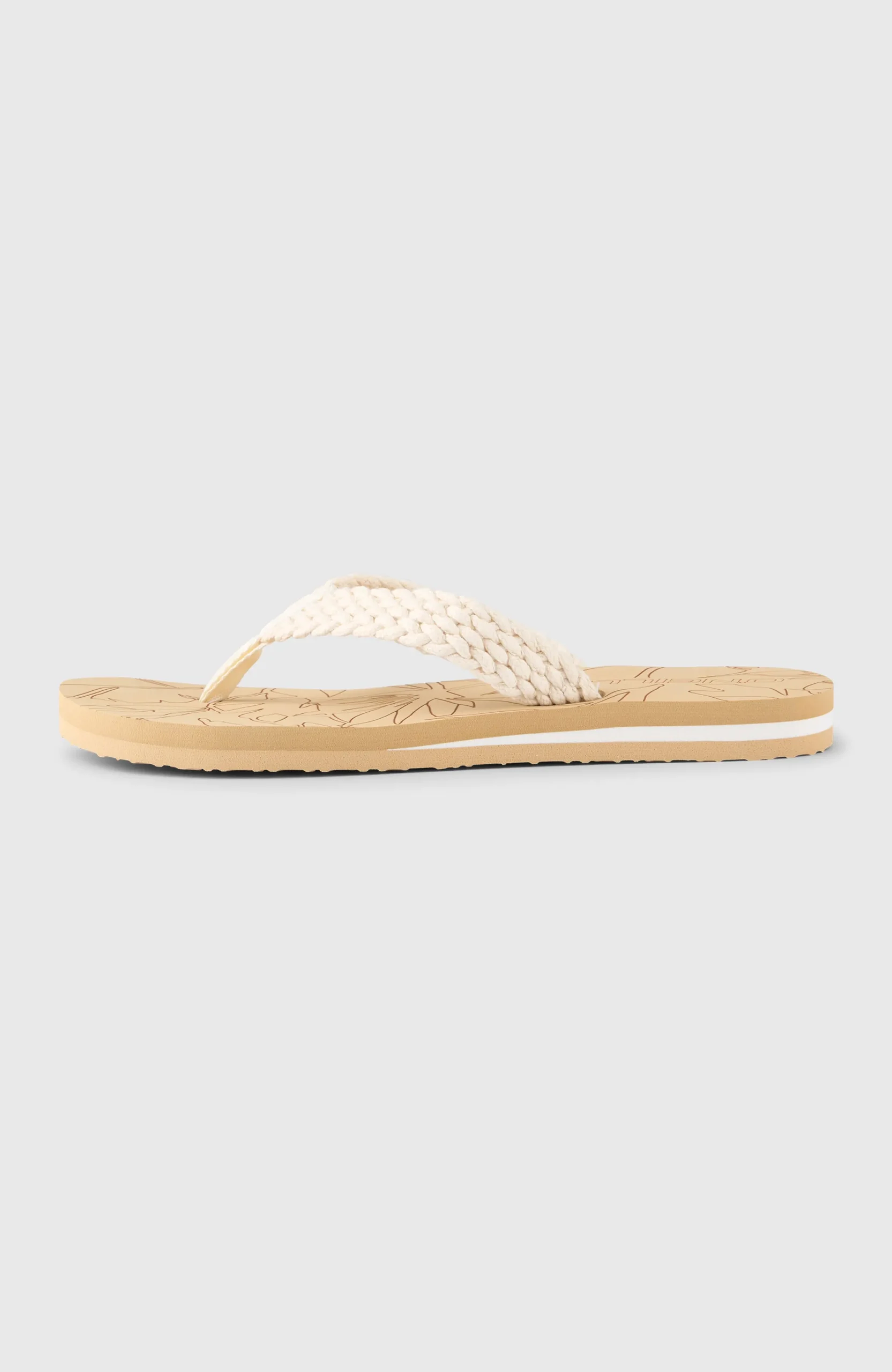 Femme O'Neill Tongs Et Chaussures|Tongs Et Chaussures-FemmesTongs fleuries | Blanc