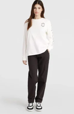 Femme O'Neill T-Shirts Et Tops|Protection Anti-Uv-FemmesT-shirt à manches longues| Blanc