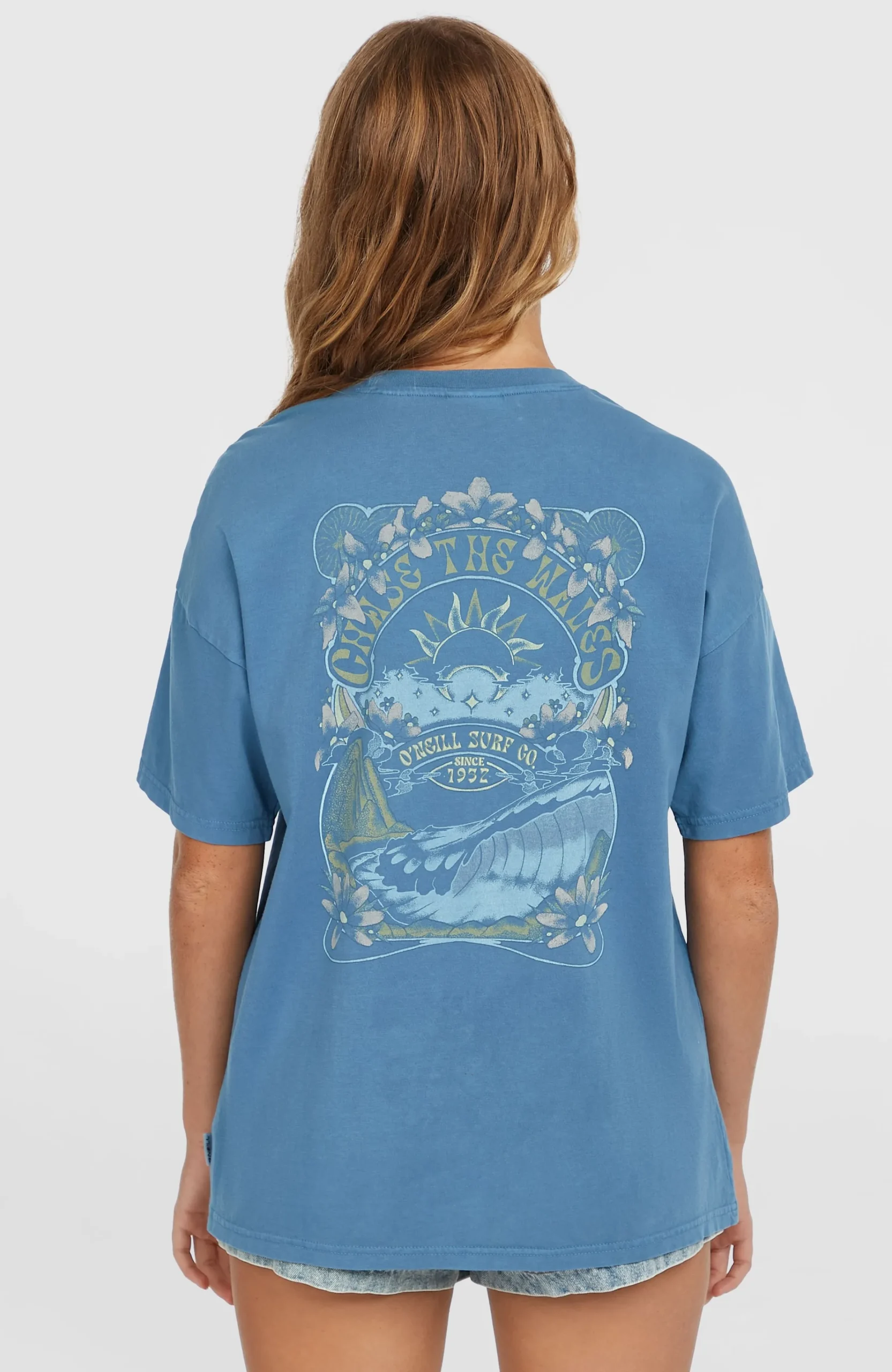 Femme O'Neill T-Shirts Et Tops|Protection Anti-Uv-FemmesT-shirt Beach Vintage| Bleu