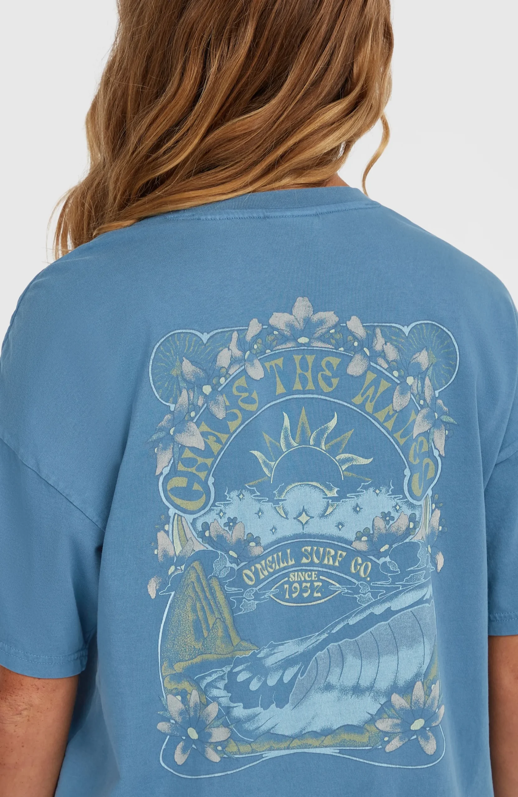 Femme O'Neill T-Shirts Et Tops|Protection Anti-Uv-FemmesT-shirt Beach Vintage| Bleu