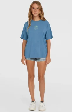 Femme O'Neill T-Shirts Et Tops|Protection Anti-Uv-FemmesT-shirt Beach Vintage| Bleu