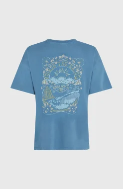 Femme O'Neill T-Shirts Et Tops|Protection Anti-Uv-FemmesT-shirt Beach Vintage| Bleu
