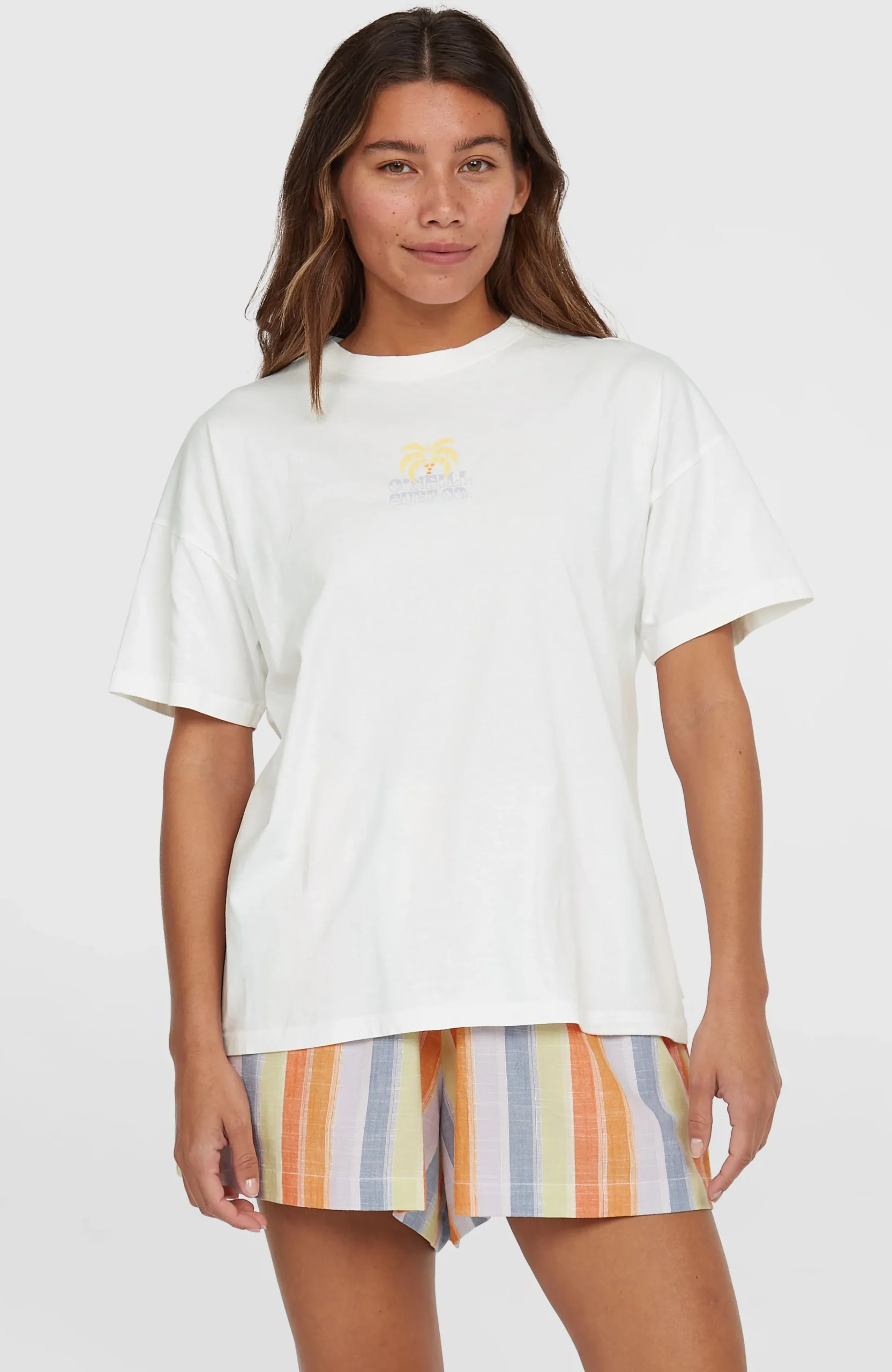Femme O'Neill T-Shirts Et Tops|Protection Anti-Uv-FemmesT-shirt Beach Vintage| Blanc