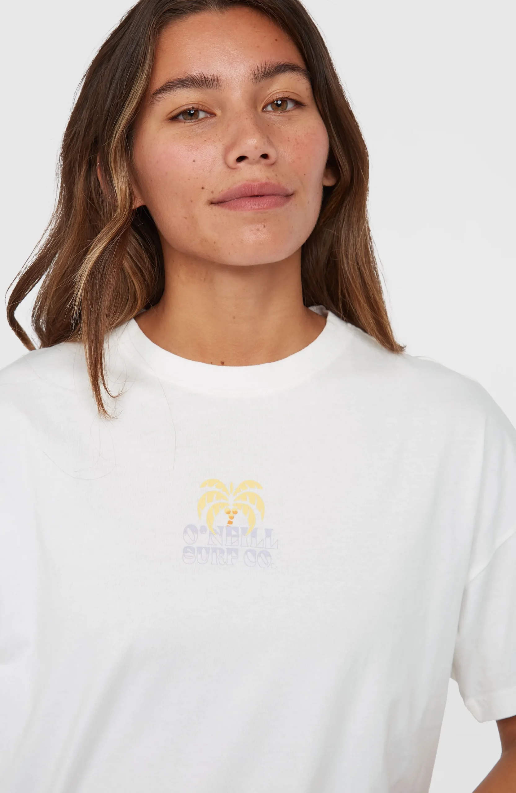Femme O'Neill T-Shirts Et Tops|Protection Anti-Uv-FemmesT-shirt Beach Vintage| Blanc